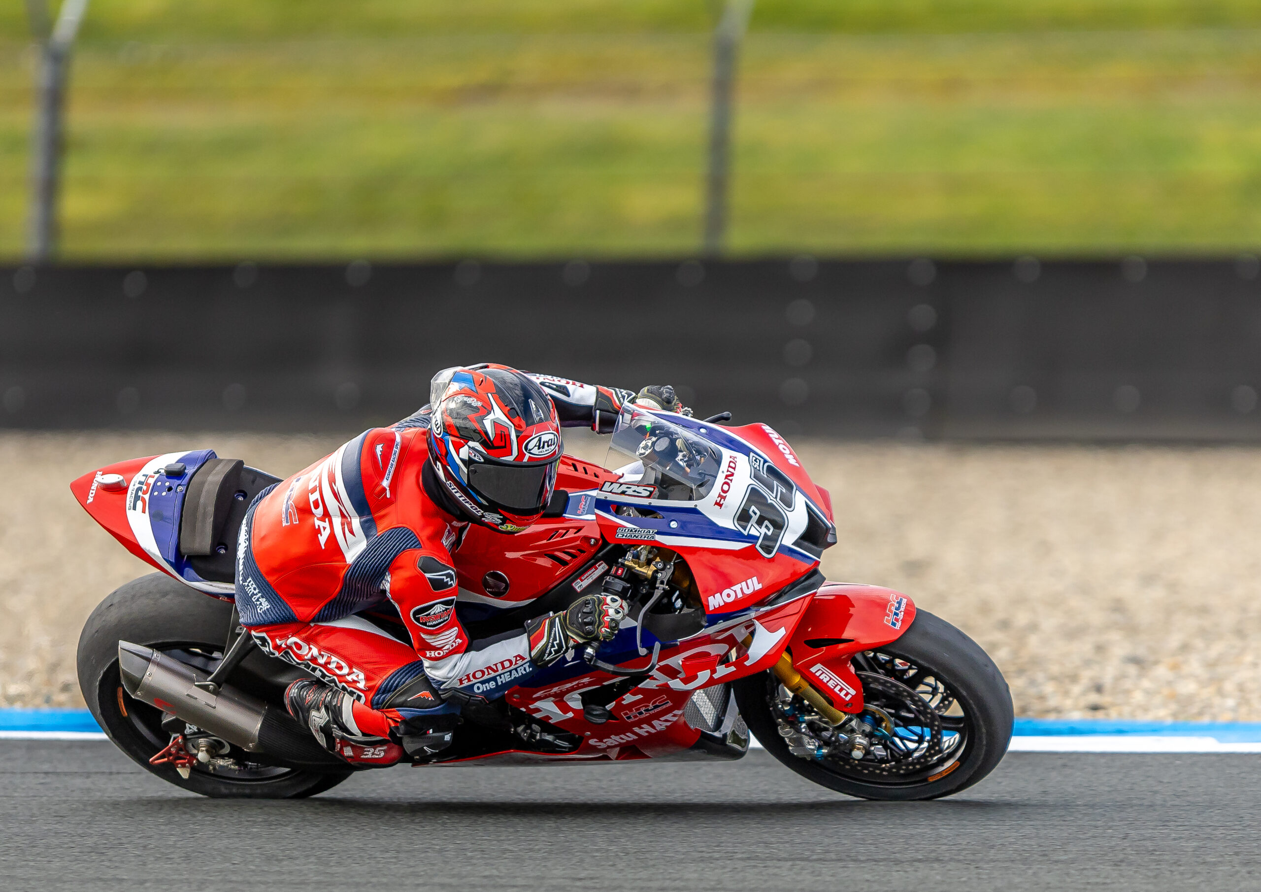 Somkiat Chantra of Honda HRC during the FIM Superbike World Championship, Photo: © Emil Sebastian Popescu / SportPulse 2026. All rights reserved.