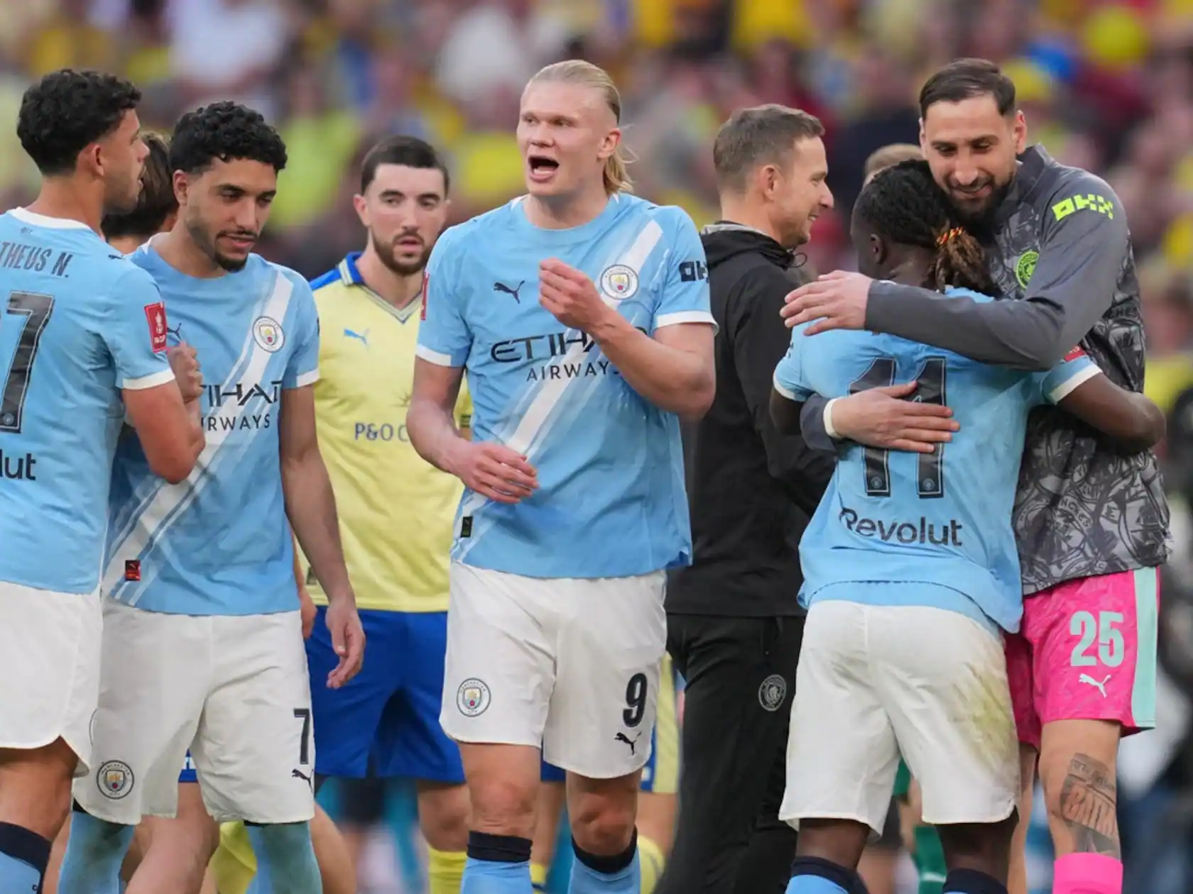Jucatorii lui Man City celebrand, FOTO/ IMAGO