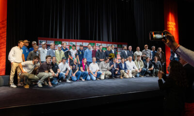 Sébastien PIQUET, Hannah WALKER, Yann LE MOËNNER, HRH Prince Khalid bin Sultan Al-Abdullah Al-Faisal, Mansour ALMOKBEL, David CASTERA, Benjamin MELOT, Adrien VAN BEVEREN, Pau NAVARRO, Mitchel VAN DEN BRINK Guillaume DE MEVIUS, Mathieu BAUMEL, Xavier DE SOULTRAIT, Fabian LURQUIN, Edouard BOULANGER, Stéphane PETERHANSEL, Ross BRANCH, Martin MACIK, David SERIEYS, Christophe MARQUES, Barbora HOLICKA, Lucie ENGOVA, Adrien LE PAN DE LIGNY, Urban REPA, Family portrait during the official 2027 Dakar race presentation on May 05, 2026, at Paris, France - Photo Arthur Reynier / DPPI