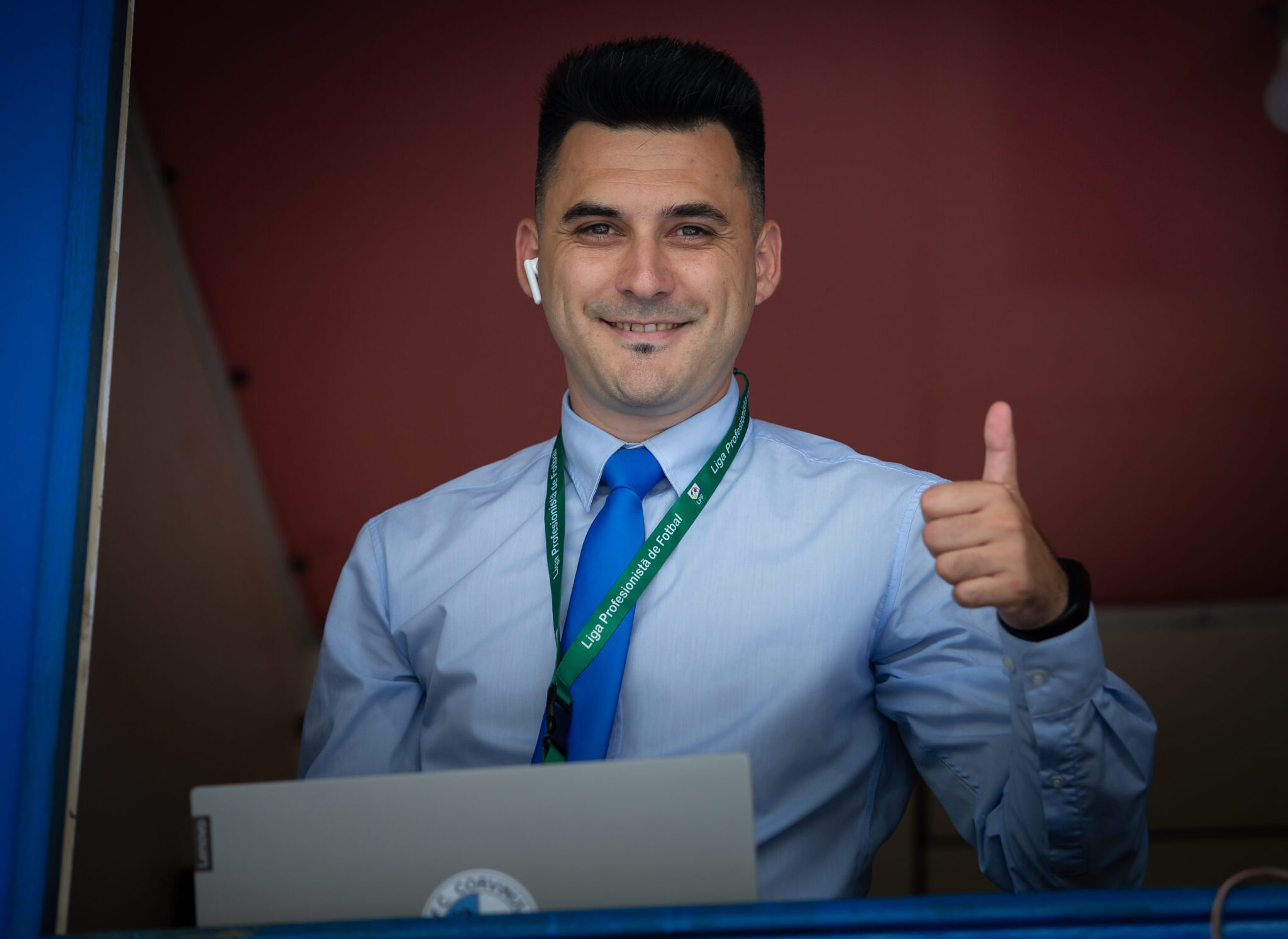 Claudiu Sav, ofiter de presa FC Corvinul Hunedoara, FOTO/ Emil Sebastian Popescu/ ESPphoto