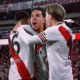 Driussi celebrand alaturi de coechipierii lui in partida contra celor de la Gimnasia a LaPlata, FOTO: RiverPlate