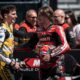 Nicolo Bulega si Lorenzo Baldasari, dupa cursa de pe Balaton Park, FOTO/ Aruba.it