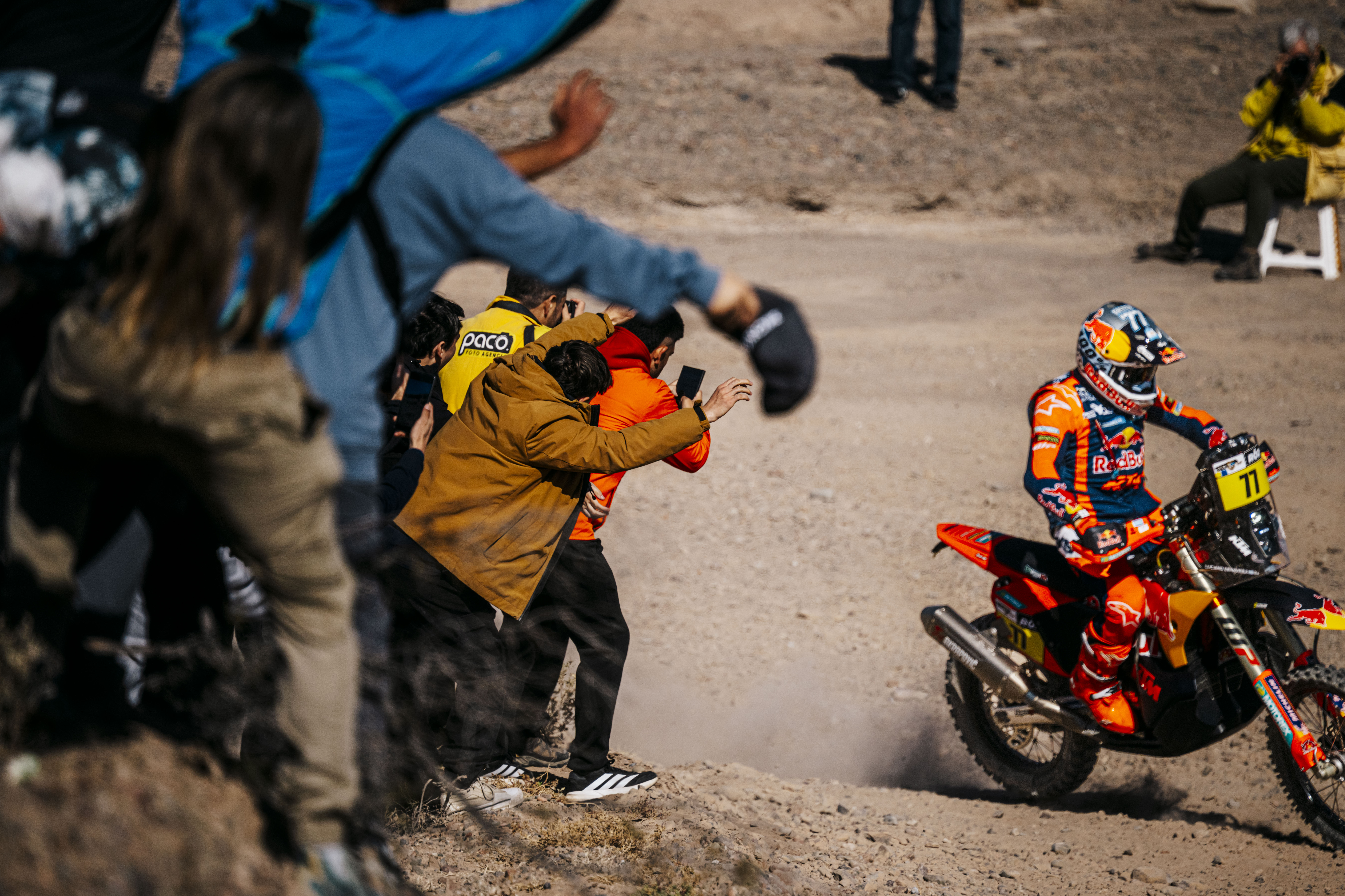 77 BENAVIDES Luciano (arg), Red Bull KTM Factory Racing, KTM 450 Rally Factory, FIM W2RC, RallyGP, action during the Prologue of the Desafio Ruta 40 2026, 3rd round of the 2026 WR2C on May 24, 2026 in Albardón, Argentina - Photo EdoPhoto / DPPI