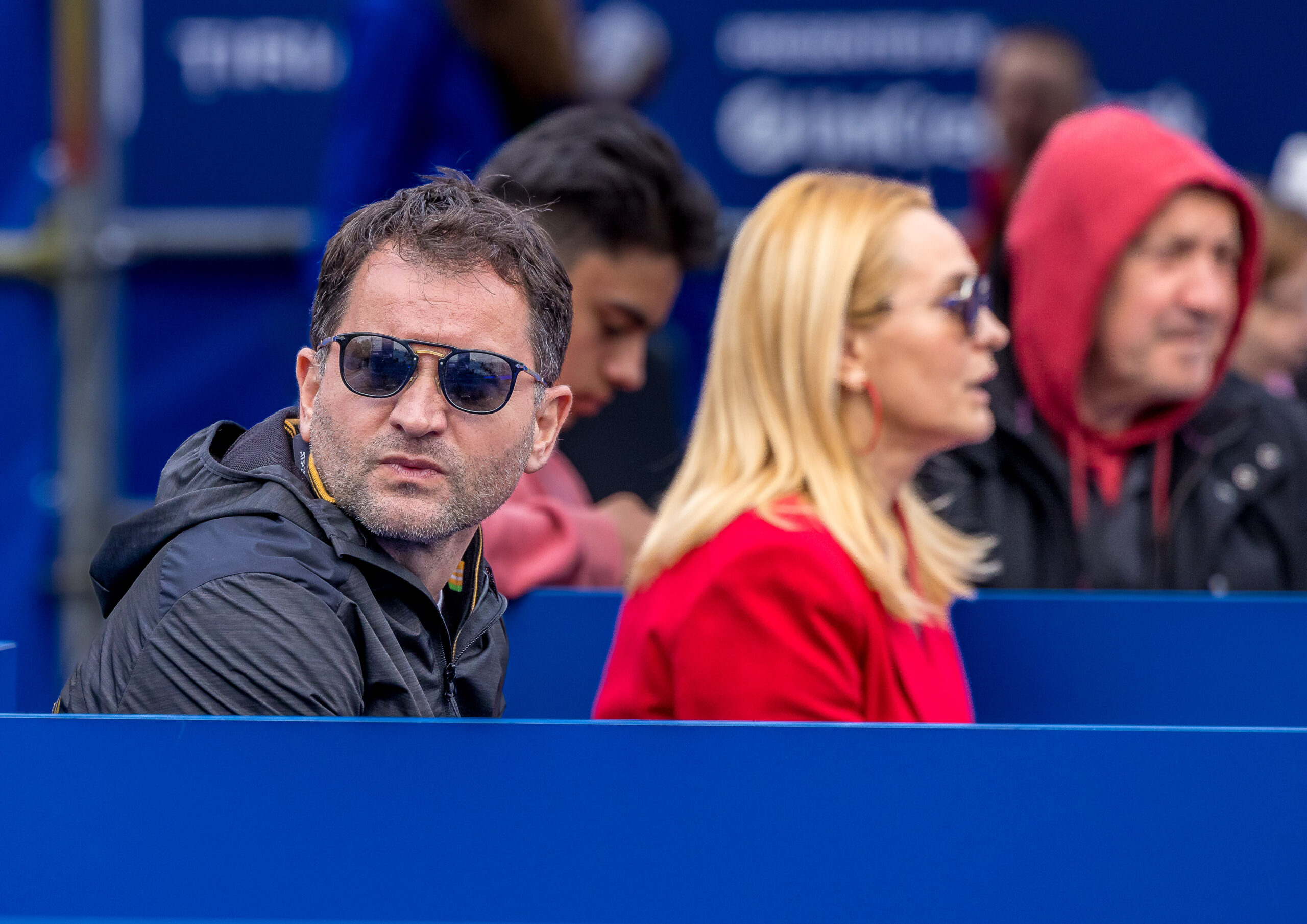 Cosmin Hodor, director turneu ATP Tiriac Open Bucuresti alaturi de Andreea Esca, FOTO/ Emil Sebastian Popescu/ ESPphoto/SportPulse