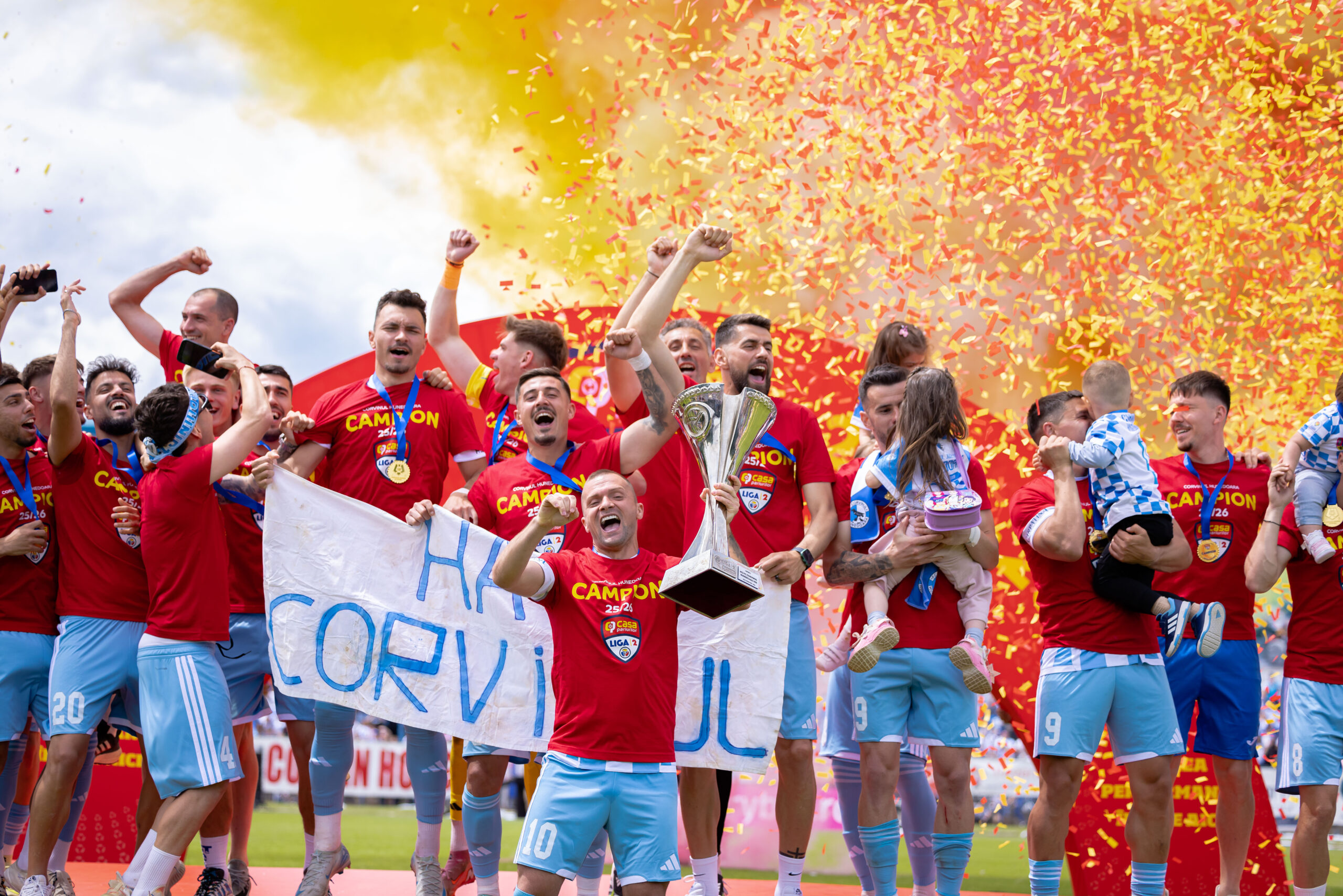 Corvinul Hunedoara, campioana ligii secunde, FOTO/ Emil Sebastian Popescu/ ESPphoto/SportPulse