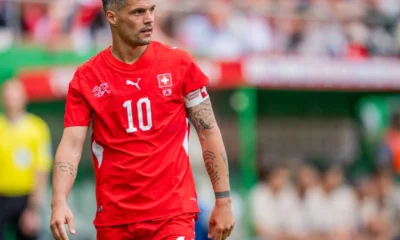Granit Xhaka, capitanul Elvetiei, FOTO: IMAGO