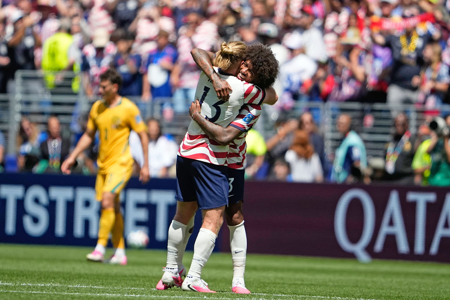 Jucatorii americani celebrand, FOTO: NBC news