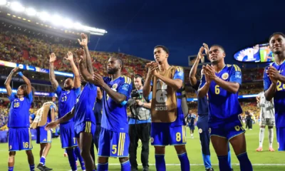 Jucatorii din Curacao dupa obtinerea primului punct din istorie, FOTO: Sportaran