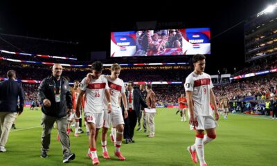 Jucatorii turci dupa partida impotriva celor din Paraguay, FOTO:IMAGO
