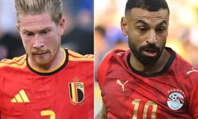 Kevin De Buryne si Mo Salah, FOTO/ IMAGO, Colaj/SportPulse