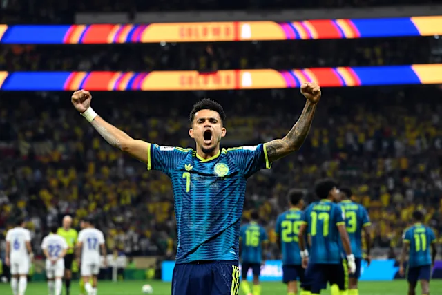 Luis Diaz, celebrand, FOTO: Reuters
