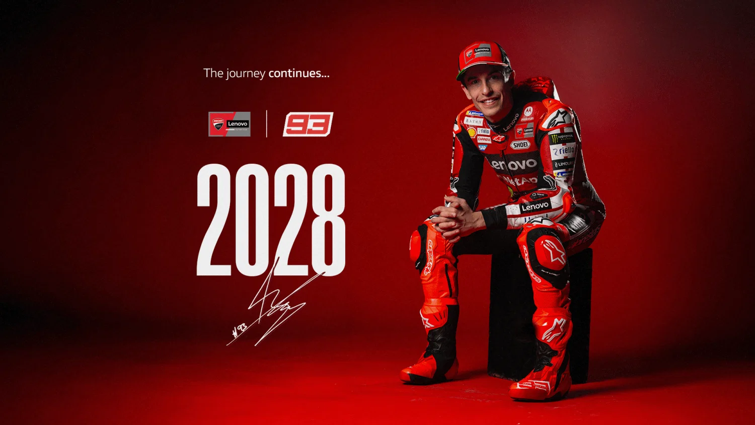 Marc Marquez a semnat cu Ducati pana in 2028, FOTO: Ducati