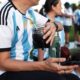 Suporter argentinian care bea mate. FOTO: Instagram