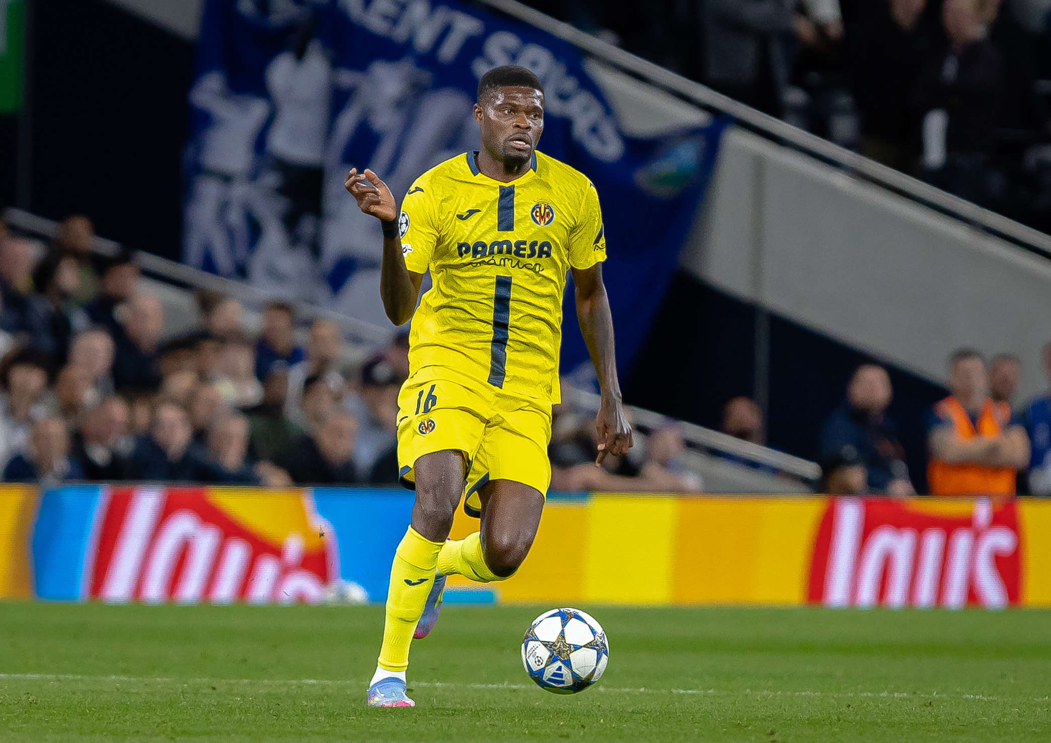 Thomas Partey de la Tottenham Hotspur, 16 septembrie 2025:,Tottenham vs Villarreal, meci din UEFA Champions League, Faza grupelor — Etapa 1, Tottenham Hotspur Stadium, LONDRA, Marea Britanie Foto: Emil-Sebastian Popescu / ESPphoto/ SportPulse