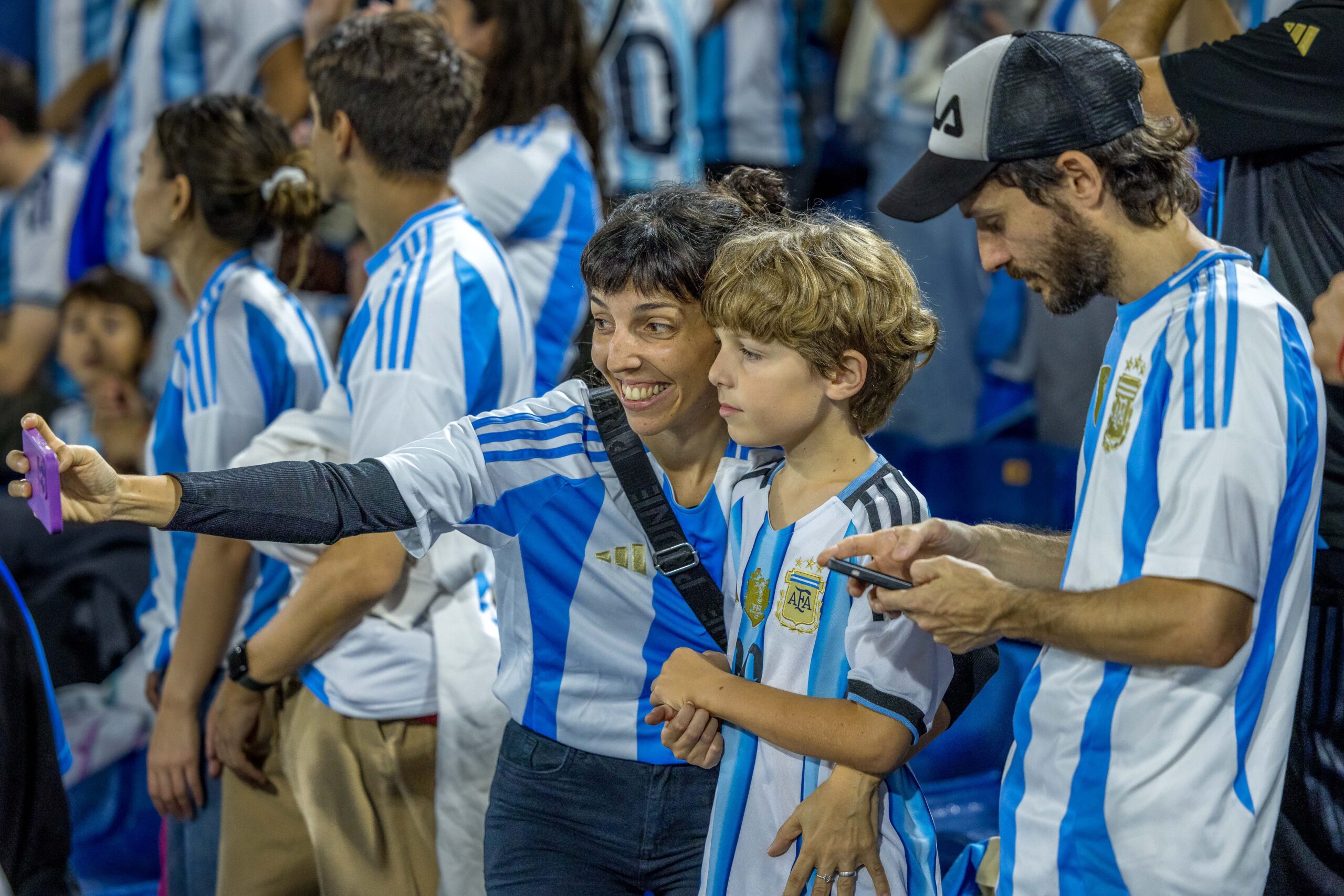 Suporteri argentinieni inaintea partidei, FOTO/ Emil Sebastian Popescu/ESPphoto/SportPulse