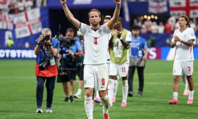 Harry Kane la sarfitul partidei cu RD Congo, FOTO:AP