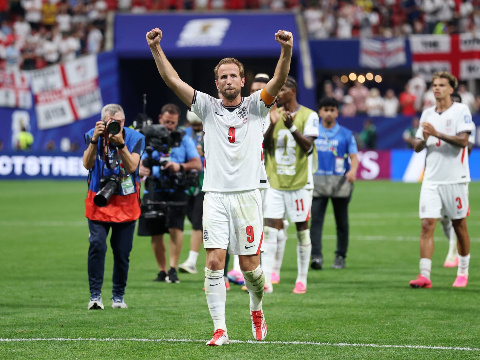 Harry Kane la sarfitul partidei cu RD Congo, FOTO:AP
