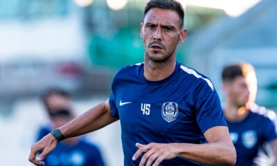 Mario Camora in timpul antrenamentului oficial premergator partidei de calificare din UEFA Conference League, FFA Academy Stadium, Erevan, Armenia, FOTO/ Horvath Tamas/SportPulse