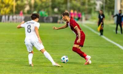 Andres Sfait de la CFR Cluj, in partida contra celor de la Alashkert, partida de calificare Uefa Conference League, Erevan, Armenia, FOTO/ Horvath Tamas/ SportPulse