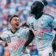 Romelu Lukaku si Timothy Castagne, celebrand golul, FOTO:IMAGO