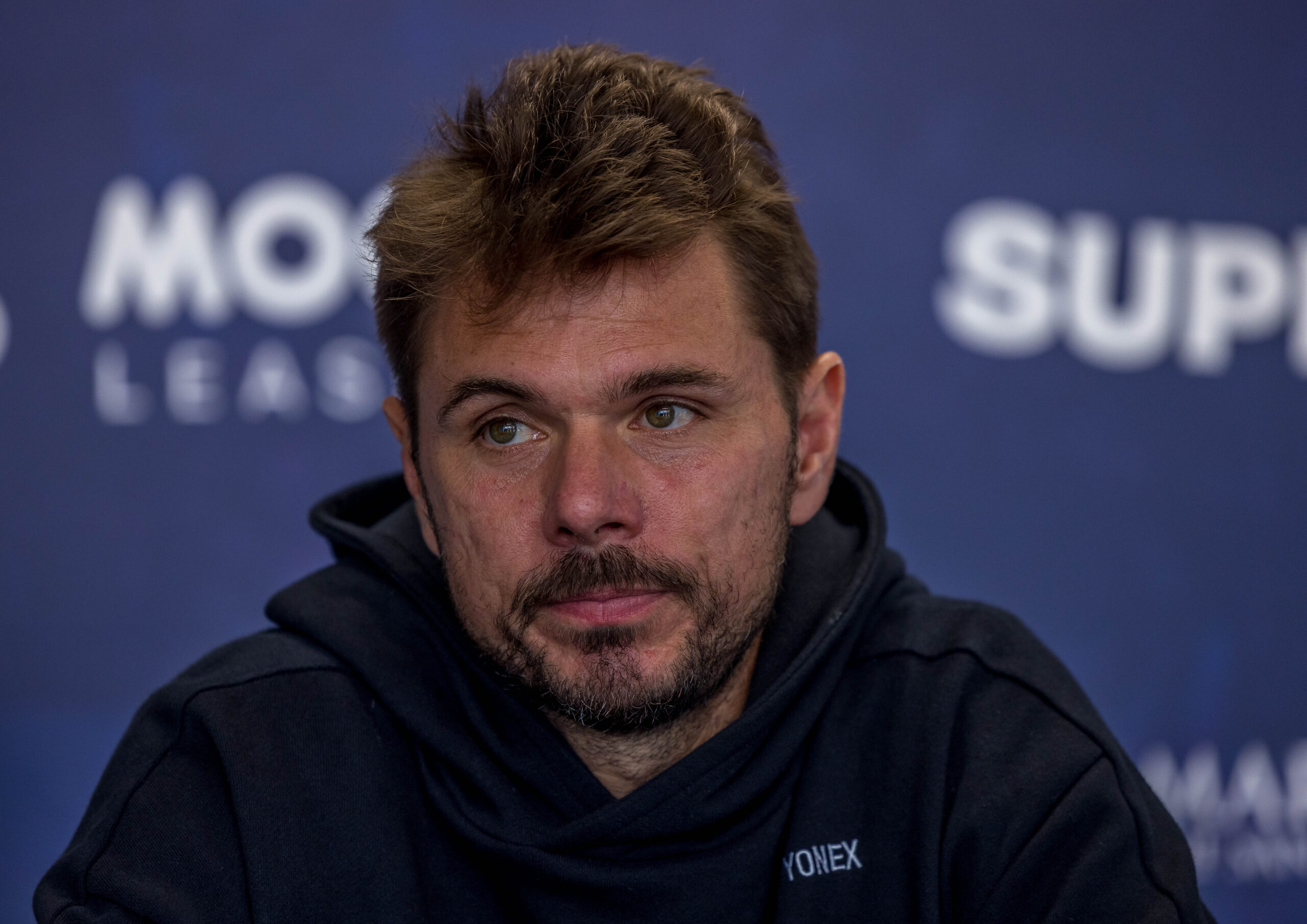 Stan Wawrinka, in timpul conferintei de presa, FOTO/ Emil Sebastian Popescu/ESPphoto