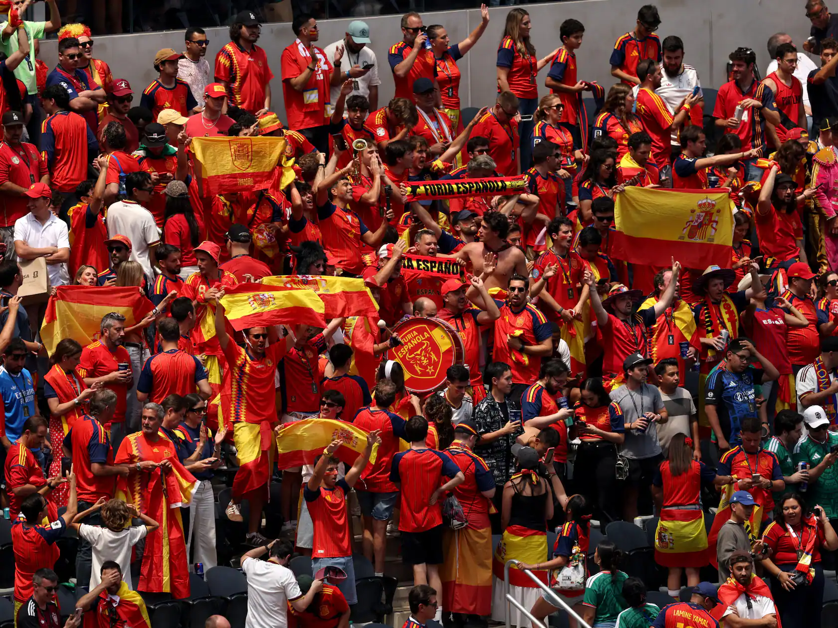 Suporterii Spaniei, FOTO:AFP