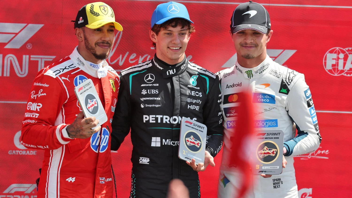 Top trei in cursa de sprint de la Silverstone, FOTO:XPB Images