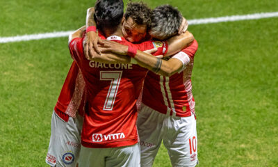Alan Lescaano (10), Argentinos Juniors, celebrand golul marcat alaturi de coechipierii lui, Estadio Diego Armando Maradona, Buenos Aires, FOTO/Emil Sebastian Popescu/ESPphoto