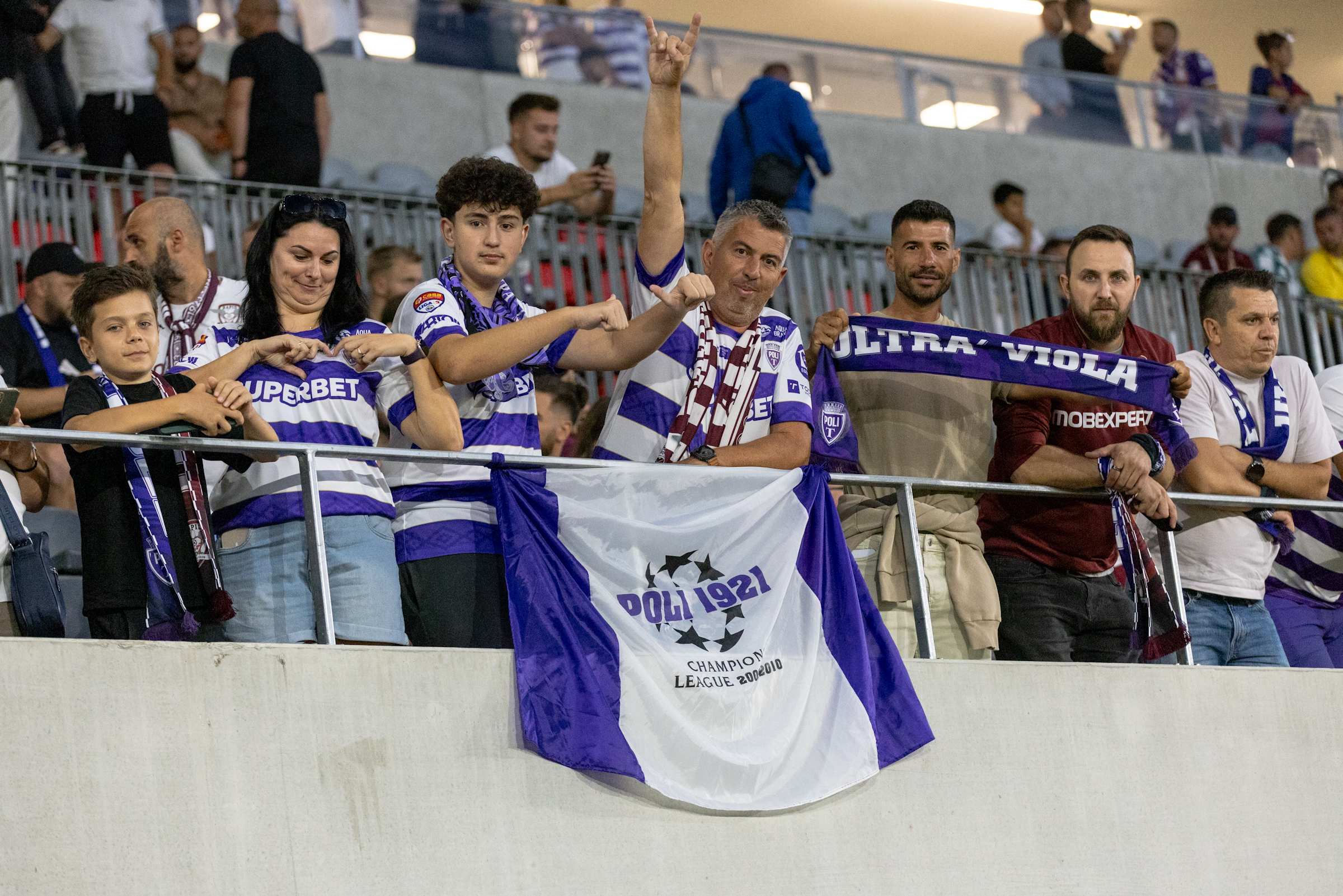 Suporteri Poli Timisoara, FOTO/ Andrei Apolzan/SportPulse
