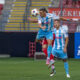 Flavius Iacob de la Corvinul in duel pentru minge in partida din etapa a 3-a din SuperLiga dintre Corvinul Hunedoara vs Sepsi OSK, Stadion Francisc Neuman, Arad, FOTO: Emil Sebastian Popescu / SportPulse