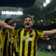 Razvan Marin de la AEK Atena, celebrand golul marcat, FOTO:IMAGO