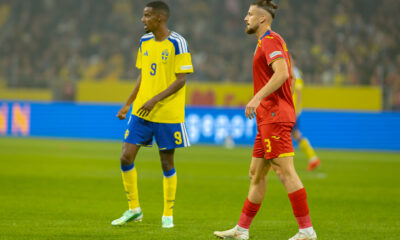 Isak Alexander si Radu Dragusin in timpul partidei Suedia vs Romania din UEFA Nations League, disputata pe Strawberry Arena, Solna, Suedia © FOTO:Emil Sebastian Popescu/ESPphoto/SportPulse