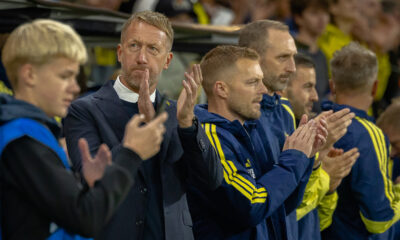Graham Potter, selectioner Suedia in partida Suedia vs Romania din UEFA Nations League, disputata pe Strawberry Arena, Solna, Suedia © FOTO:Emil Sebastian Popescu/ESPphoto