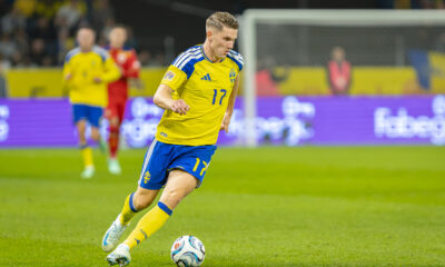 Gyokeres Victor in partida Suedia vs Romania din UEFA Nations League, disputata pe Strawberry Arena, Solna, Suedia © FOTO:Emil Sebastian Popescu/ESPphoto