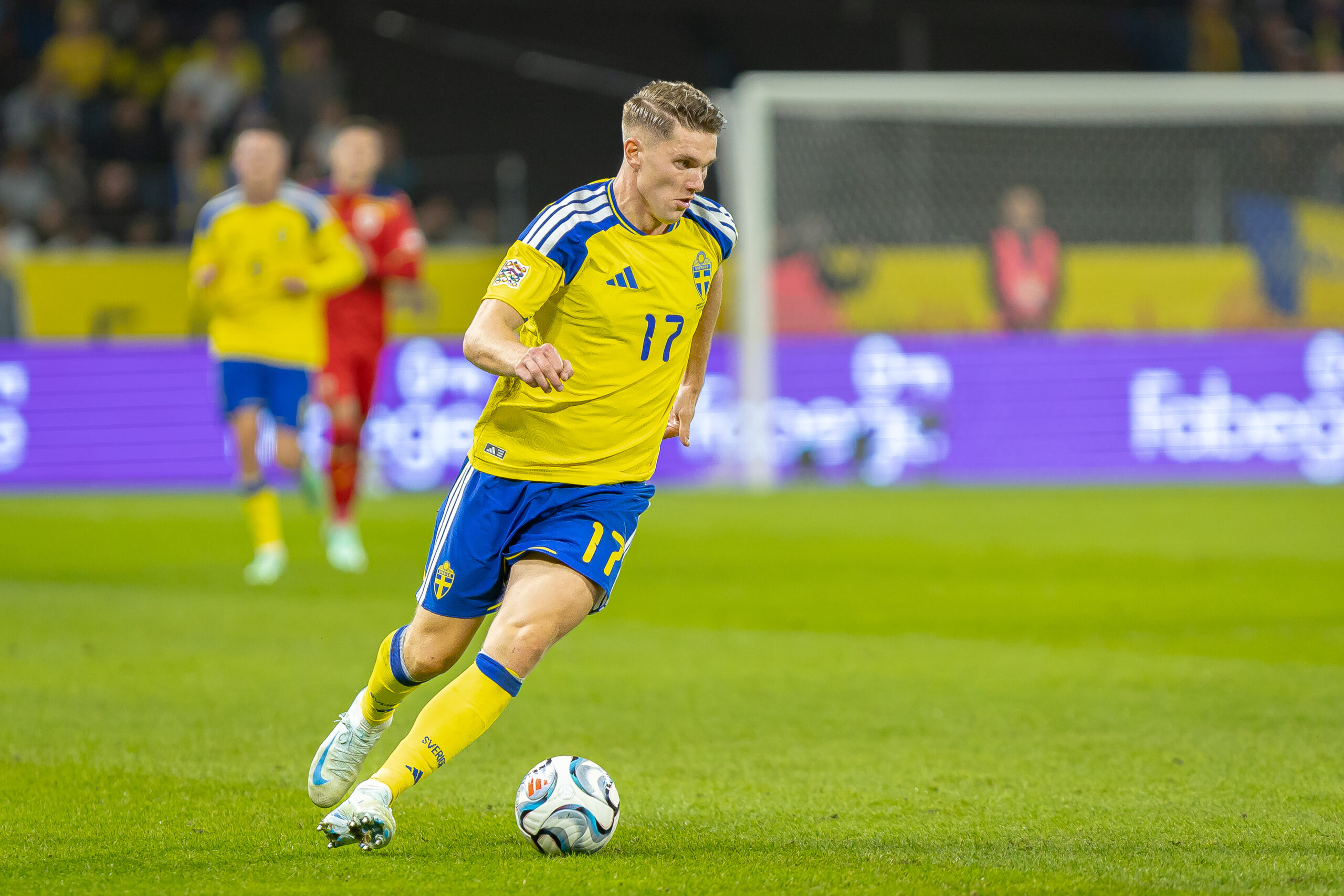 Gyokeres Victor in partida Suedia vs Romania din UEFA Nations League, disputata pe Strawberry Arena, Solna, Suedia © FOTO:Emil Sebastian Popescu/ESPphoto