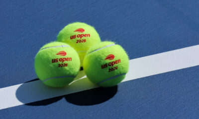Tennis balls during a Women's Singles match on the 2026 US Open at USTA Billie Jean King National Tennis Center. Photo/ Getty Images