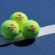 Tennis balls during a Women's Singles match on the 2026 US Open at USTA Billie Jean King National Tennis Center. Photo/ Getty Images