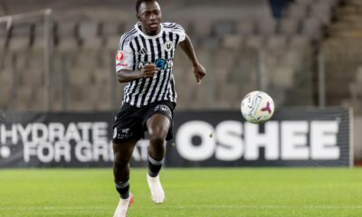 Oucasse Mendy de la U Cluj, in actiune, FOTO/ Masases Sandor