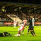 Prima partidă in nocturna pe stadionul "Petre Libardi" Petrosani, contand pentru Liga 3, Jiul Petrosani vs Minerul Lupeni, FOTO/ Raul Marica/SportPulse