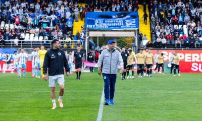 Florin Maxim, antrenor Corvinul Hunedoara înaintea partidei din etapa a 11-a a SuperLigii României, dintre Corvinul Hunedoara și FC Voluntari, disputată pe Stadionul „Petre Libardi” din Petroșani, România, 9 octombrie 2026. FOTO / Andrei Apolzan / SportPulse