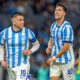 Ignacio Rodríguez and Francisco Fraga (Racing Club) celebrates the second goal of the match, Torneo Clausura 2026 Matchweek 15 match between Racing Club and Aldosivi at Estadio Presidente Perón in Avellaneda, Buenos Aires, Argentina, on 30 October 2026. ©PHOTO/Emil Sebastian Popescu/ESPphoto