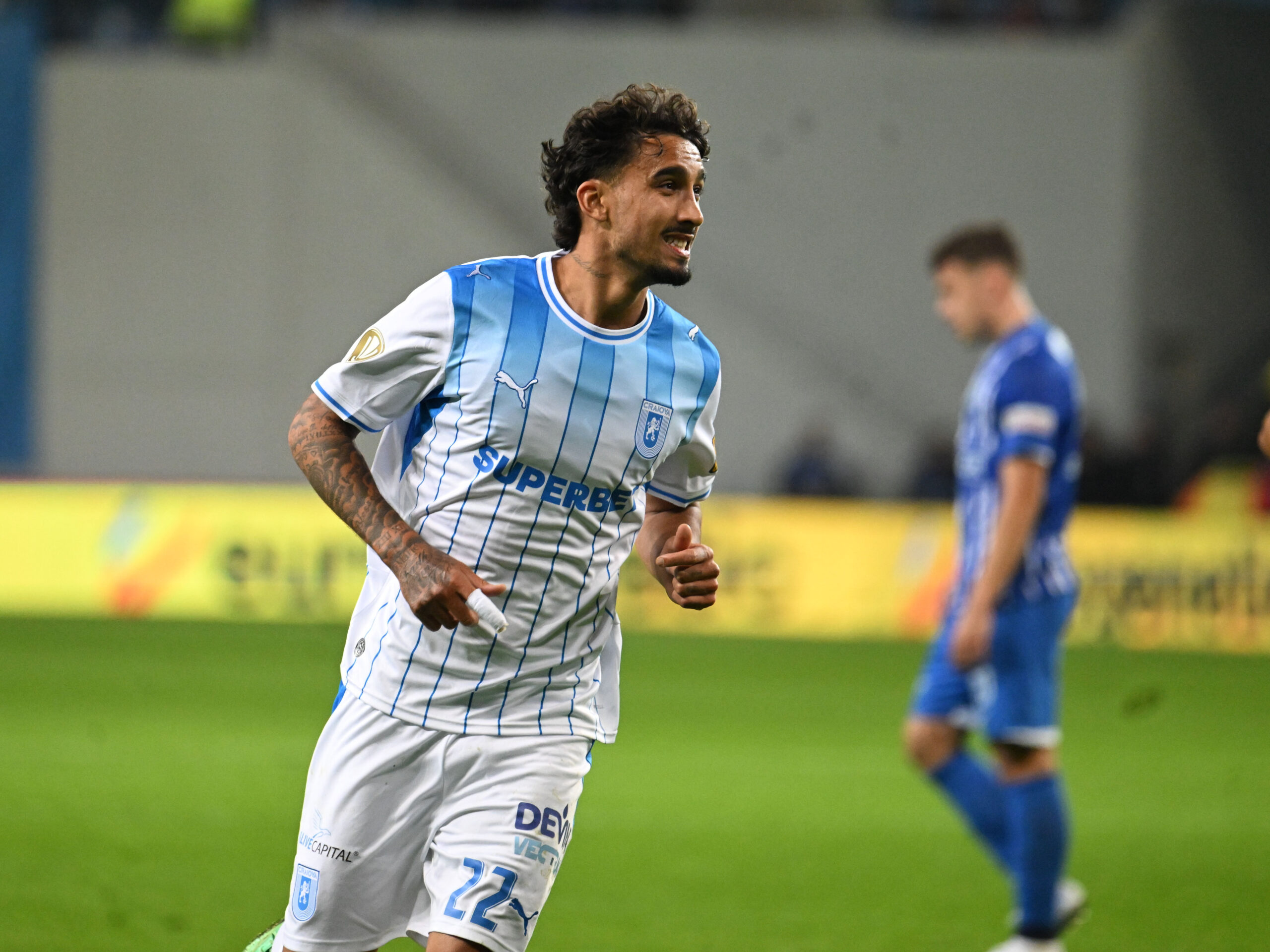 Simon Tom Elisor se bucură dupa un gol marcat © FOTO:Razvan Pasarica/SPORT PICTURES